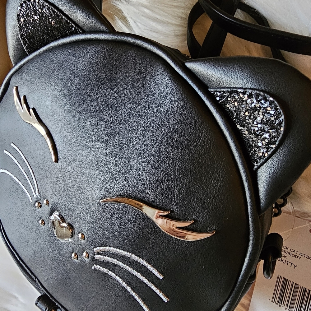 Betsey Johnson Black Cat Kitsch 🐈‍⬛️ Crossbody XOKITTY - Picture 4 of 16
